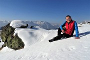 Monti Avaro e Foppa ad anello con neve dai Piani il 19 febbraio 2017 - FOTOGALLERY